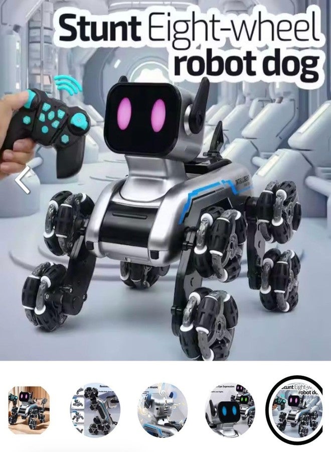 Brighterbee Remote Control Robot Dog Toy for Kids,2.4Ghz 8WD Gesture Sensing Stunt Rc Cars with Music & Light,Children Birthday Gift for 6 to12 Years Kids - Image 3